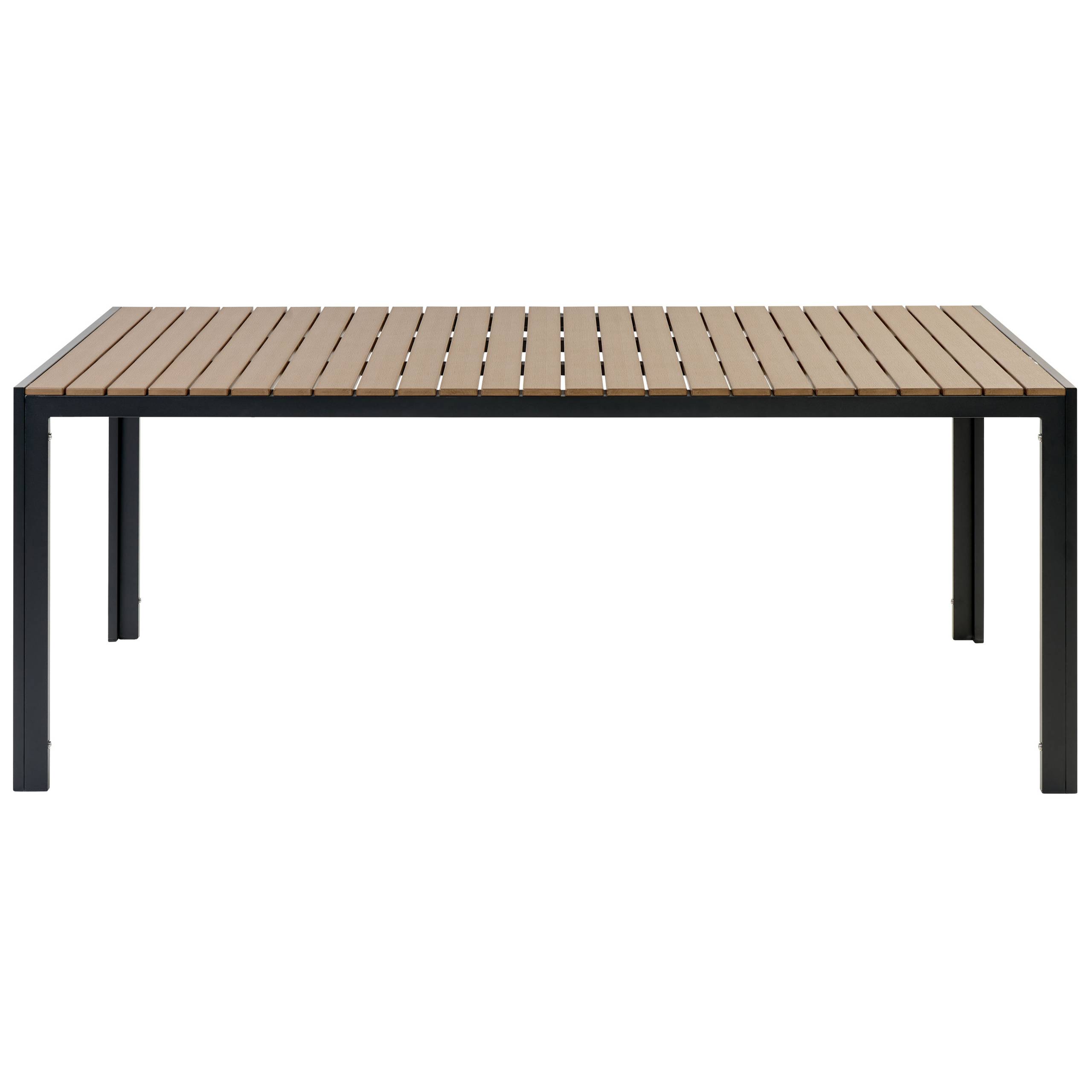 Beliani - Set de salle à manger, 6 Personnes Bois synthétique Marron/noir NARDO - 180x90x75- Beliani - Image 5