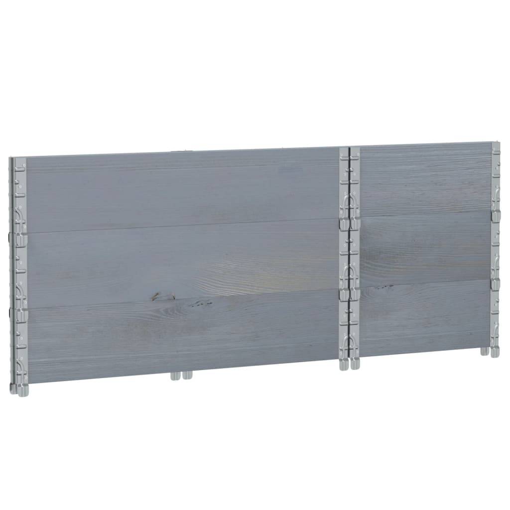 Jardinière bois de pin gris 100 x 50 x 60.5 cm - PANGIVO - Image 6
