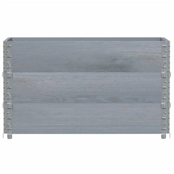 Jardinière bois de pin gris 100 x 50 x 60.5 cm - PANGIVO - Image 3