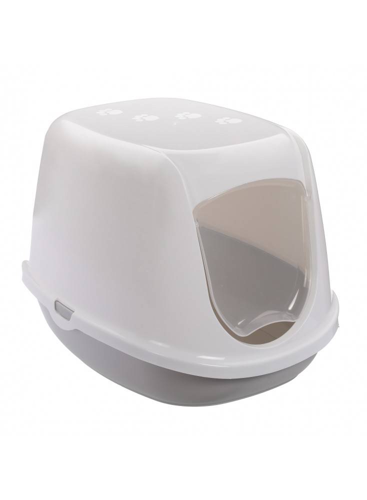 Maison de toilette confort chaton - apprentissage proprete Ecru taille 36x30x14CM - Mon Ami Luki - Image 1