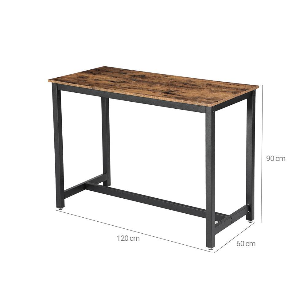Table haute de bar vintage table polyvalente avec armature en fer pour ...