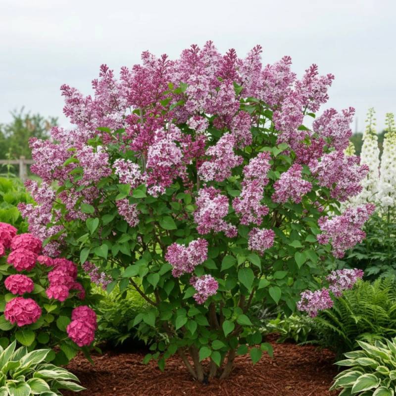 Lilas de Chine Josee, Syringa à fleurs Rose - feuillage Caduc - Pot de 1,5L - 10/20 cm-  hauteur à maturité De 2,50 m à 3,00 m - Image 3