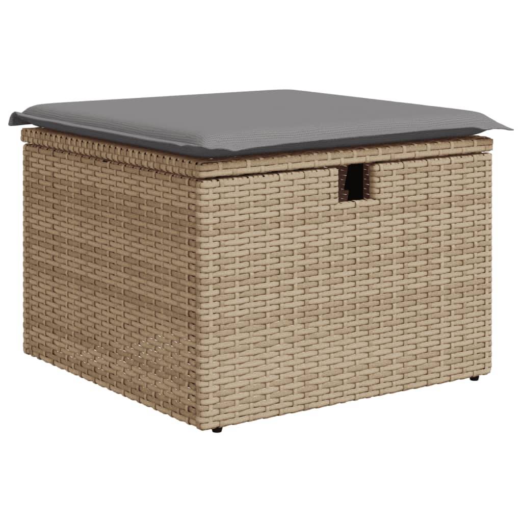 Vidaxl - Salon de jardin avec coussins 8 pcs beige résine tressée vidaXL 3274679 - Image 7