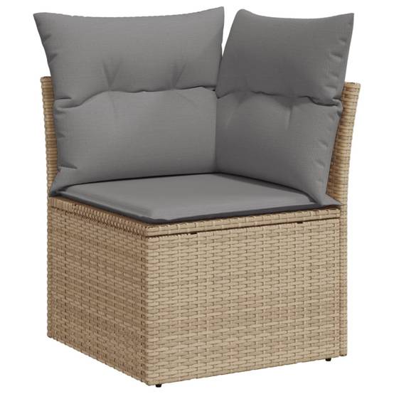 Vidaxl - Salon de jardin avec coussins 8 pcs beige résine tressée vidaXL 3274679 - Image 5