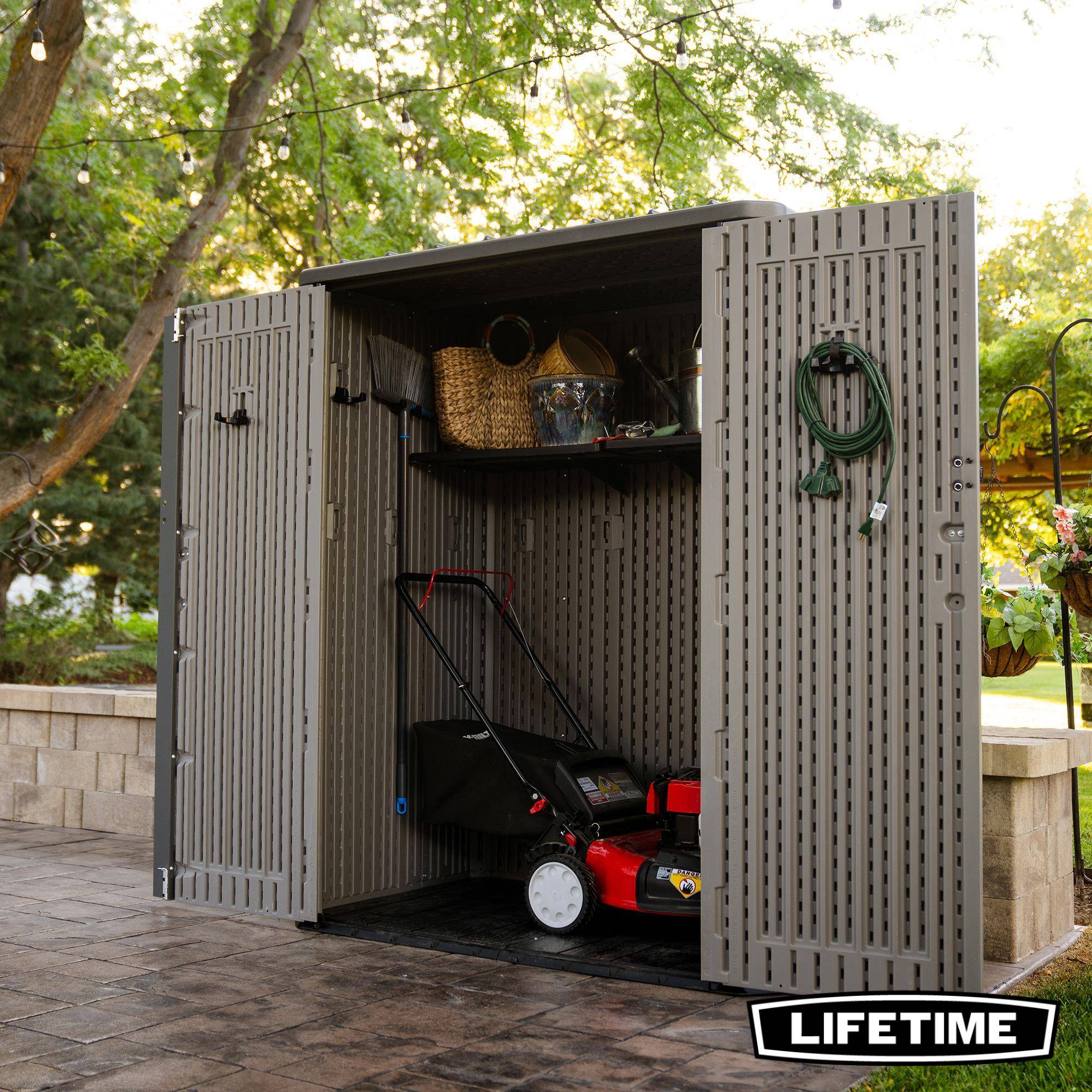 Lifetime - Armoire verticale d'exterieur resine 2060L/2m3 LIFETIME #60375U - Image 5