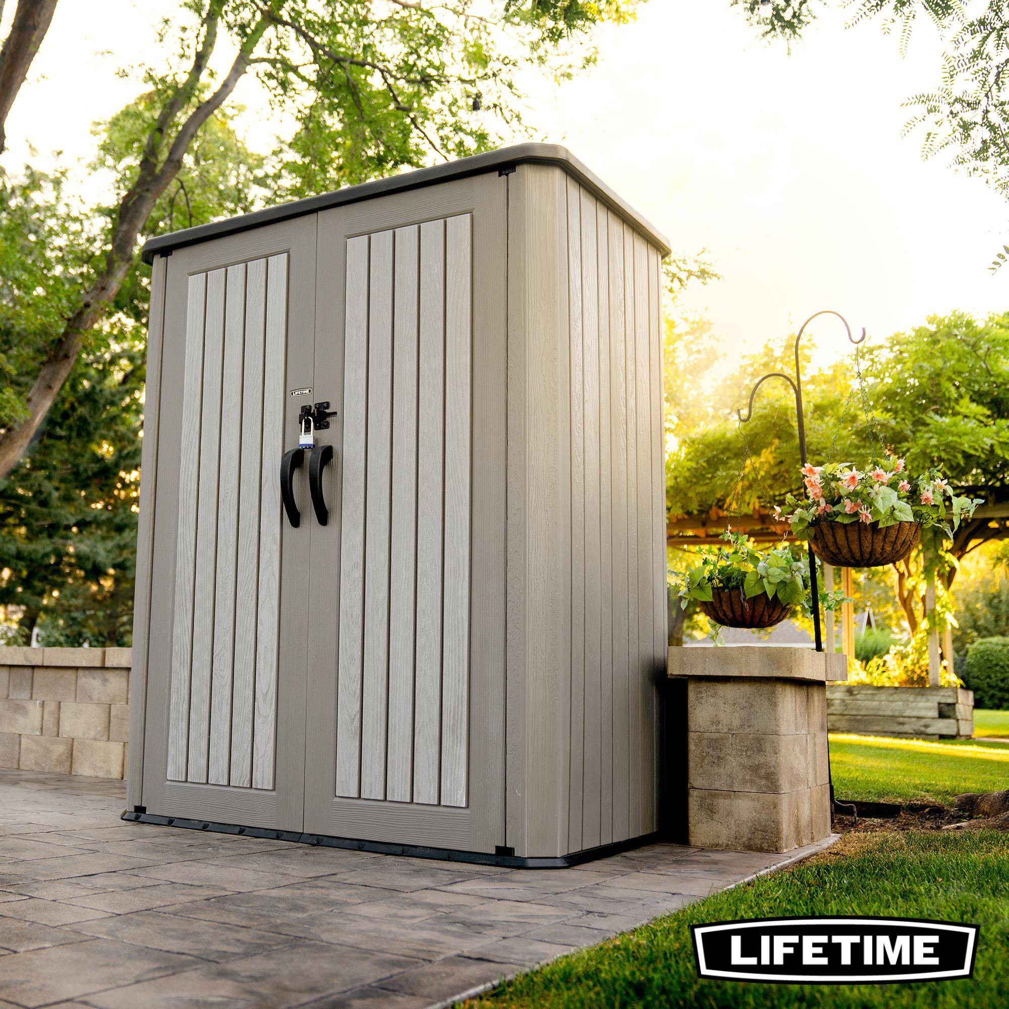 Lifetime - Armoire verticale d'exterieur resine 2060L/2m3 LIFETIME #60375U - Image 4