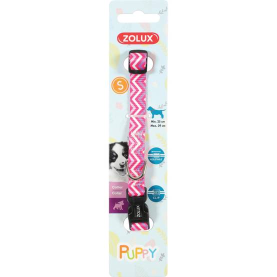 Zolux - Collier PUPPY PIXIE 13 mm 25 à 39 cm couleur rose pour chiots - Image 2