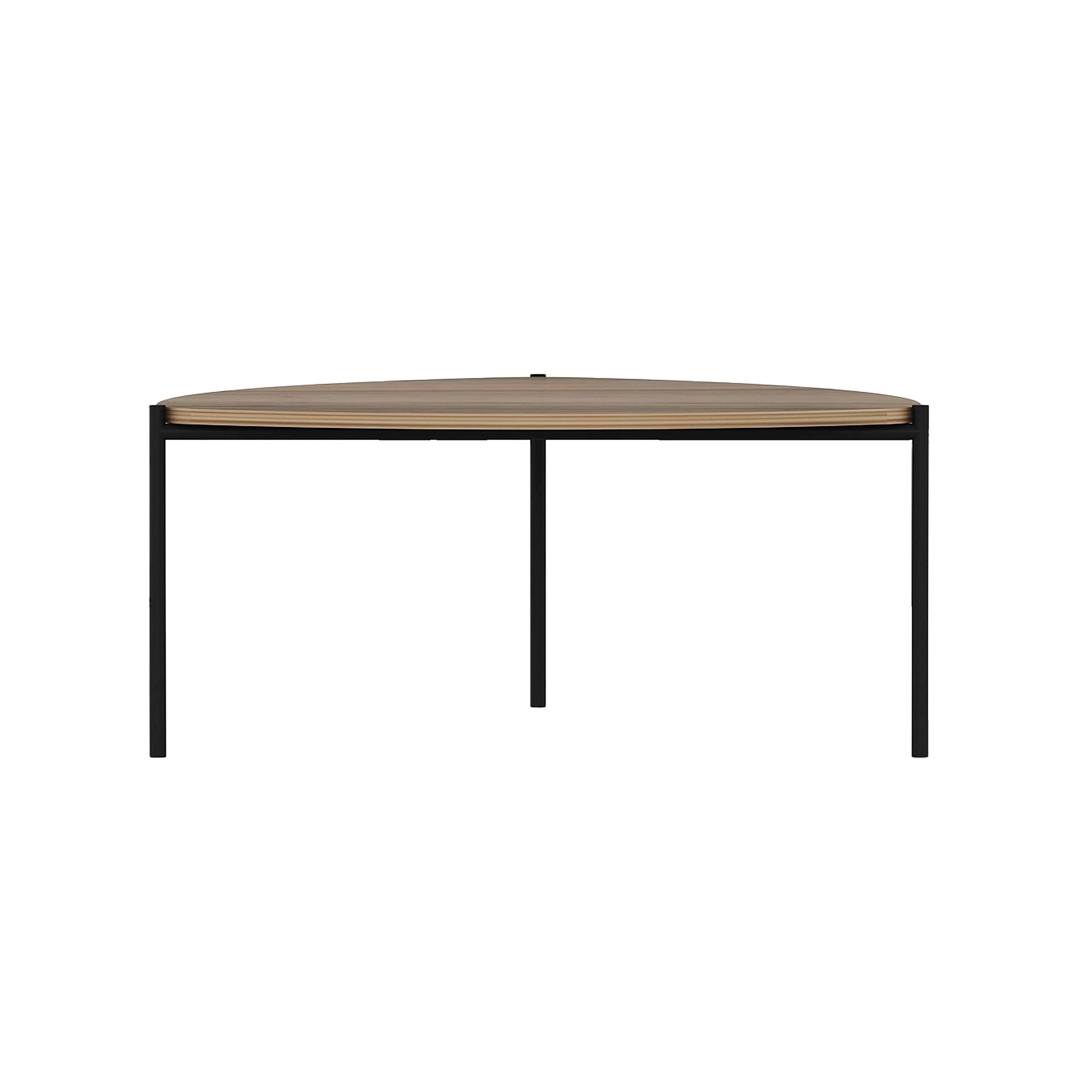 Oviala - Table basse triangulaire en acier et effet bois - Oviala - Image 3