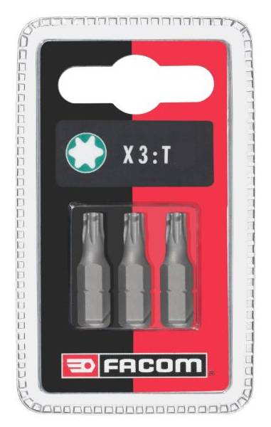 3 embouts 1/4'' T15 longueur 25mm série 1 - FACOM - EX115.J3