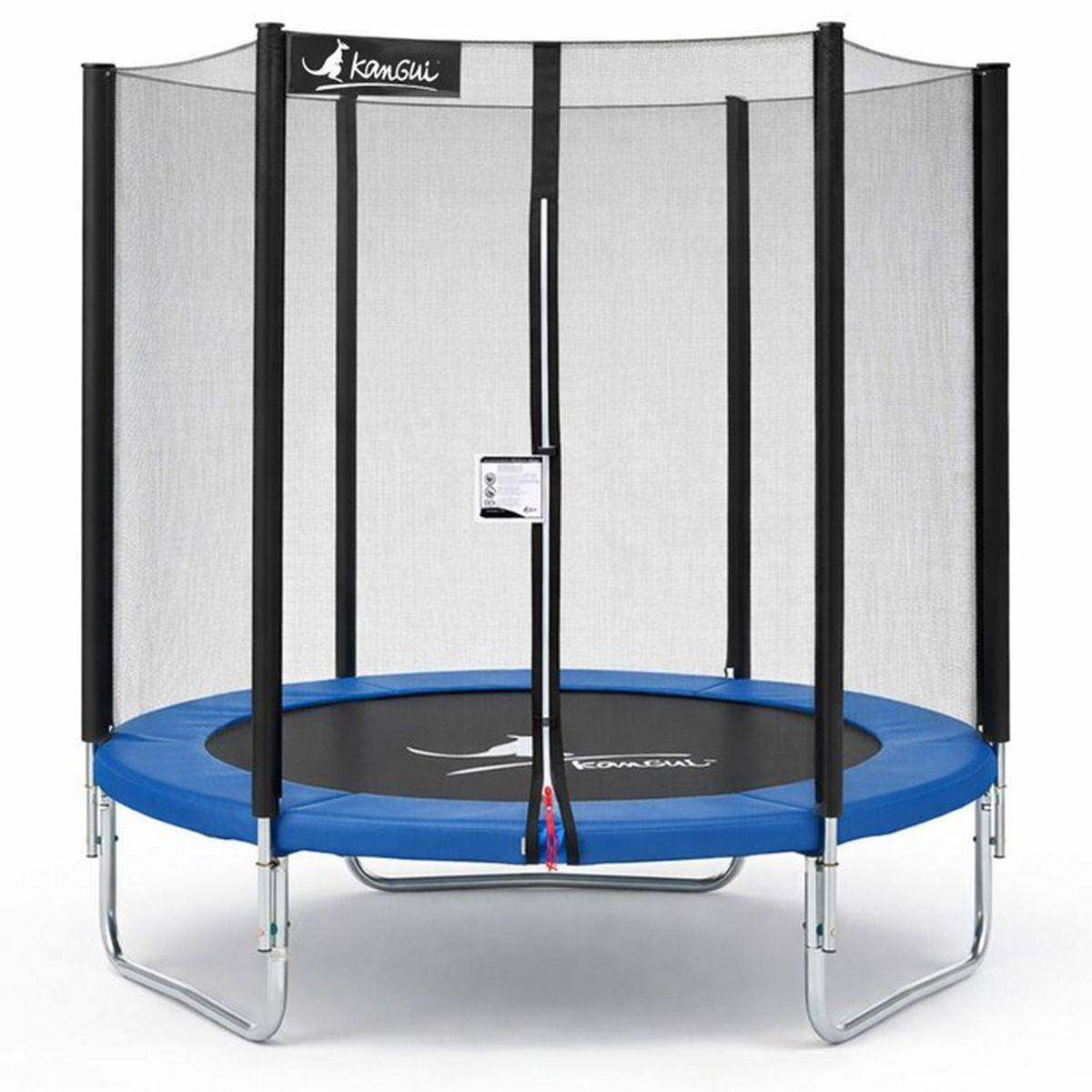 Kangui - Trampoline rond bleu KANGUI Ø180-183 cm, filet de sécurité, 36 ressorts coniques - KANGUI - Image 1
