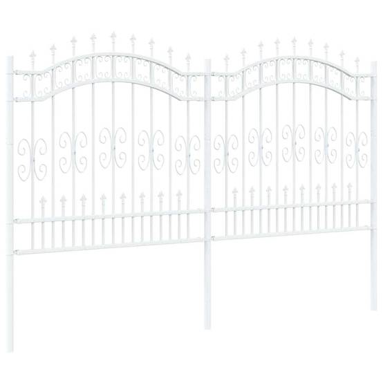 PANGIVO - Clôture jardin acier blanc 240 x 166 cm - PANGIVO - Image 4