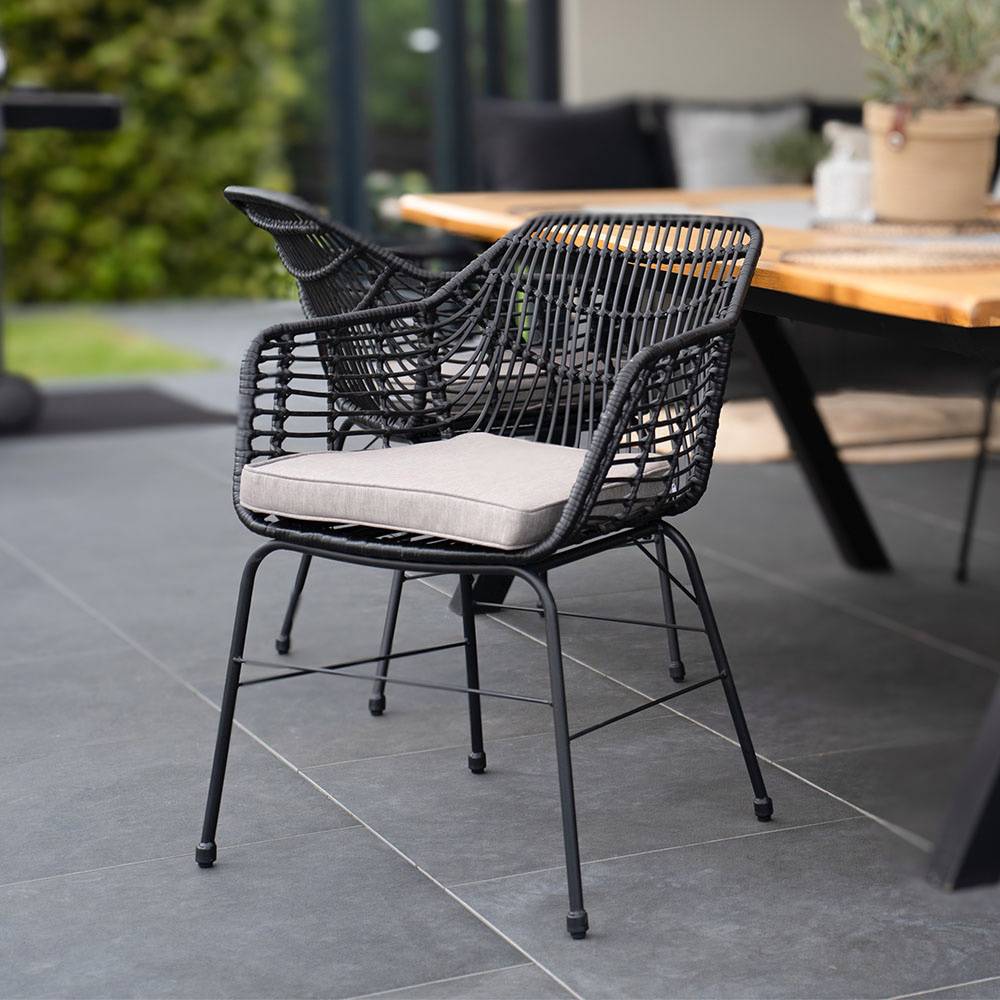 Chaise de jardin HOME DELUXE TARA - 63 x 60 x 82 cm - 10er Set - Image 2