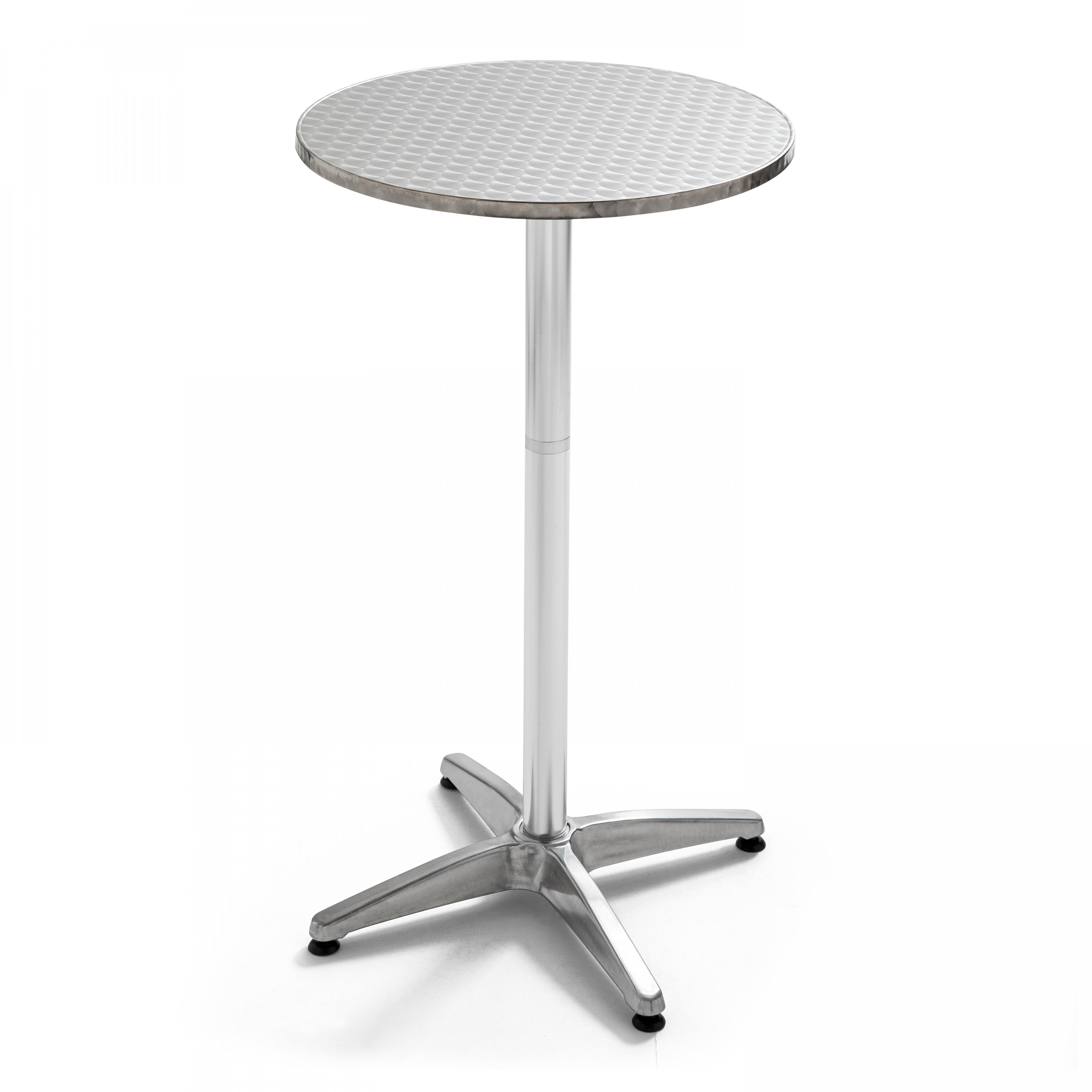 Oviala - Table de bar en aluminium et 2 tabourets Brixton - Oviala - Image 2