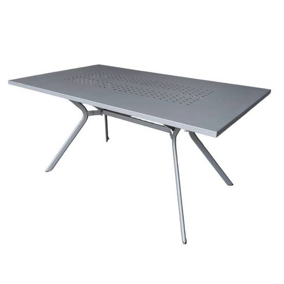 ALTOBUY - Table de jardin en acier gris traité anti-corrosion - BERAKA - Image 1