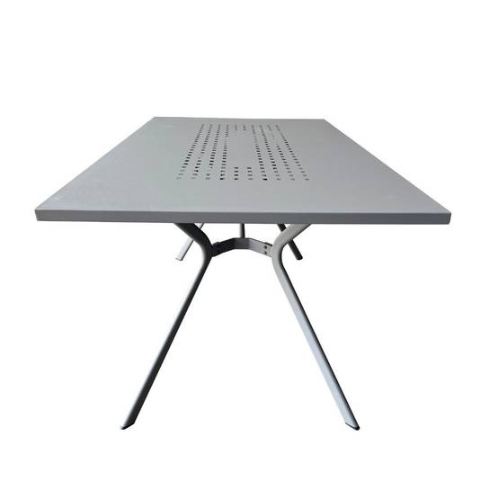 ALTOBUY - Table de jardin en acier gris traité anti-corrosion - BERAKA - Image 4