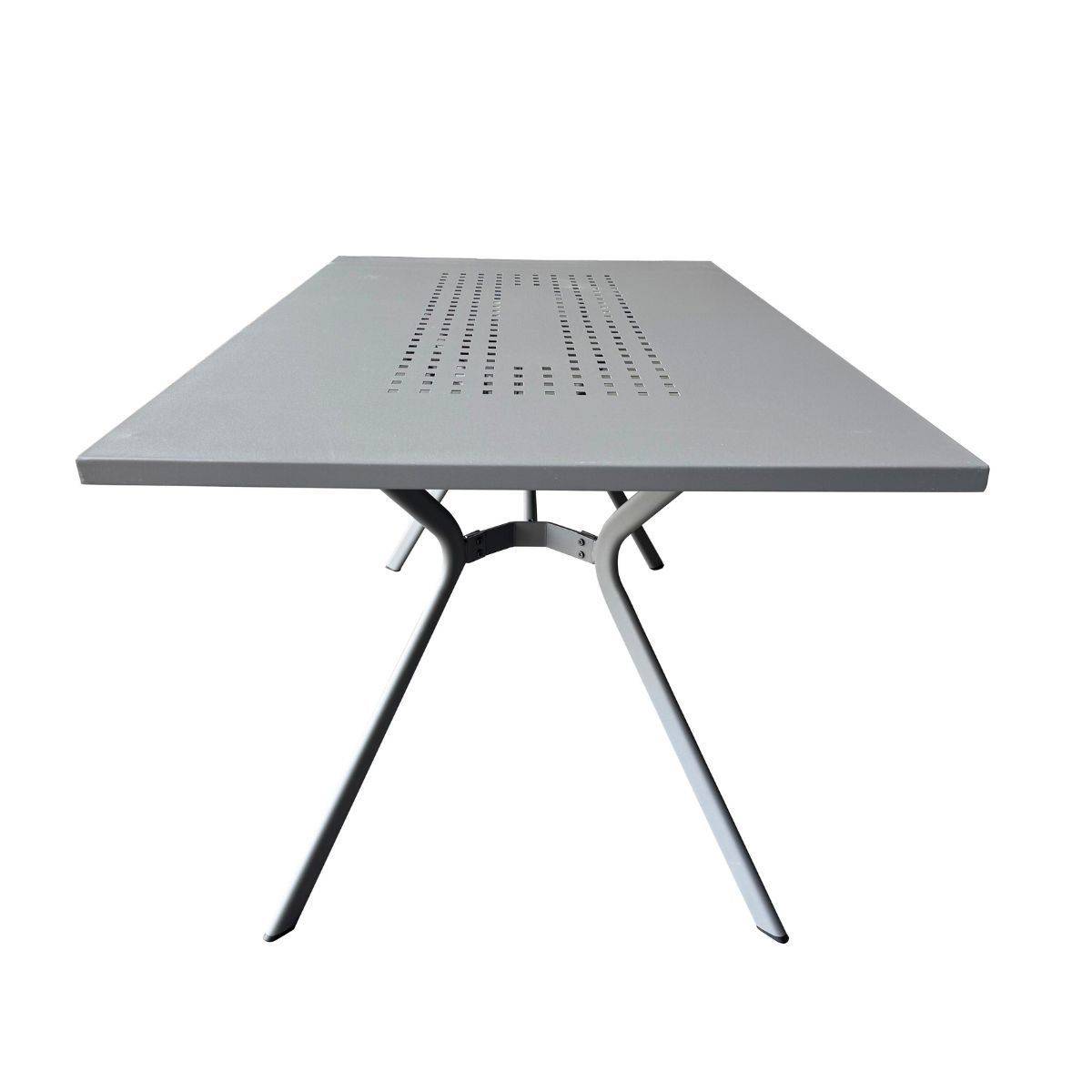 ALTOBUY - Table de jardin en acier gris traité anti-corrosion - BERAKA - Image 4