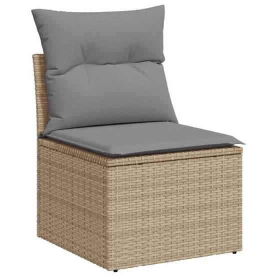 Vidaxl - Salon de jardin avec coussins 5pcs mélange beige résine tressée vidaXL 3225912 - Image 4