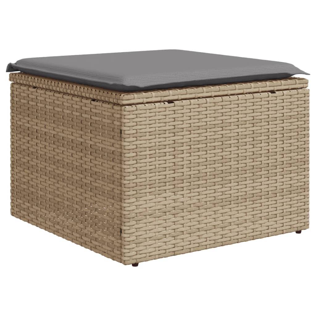 Vidaxl - Salon de jardin avec coussins 5pcs mélange beige résine tressée vidaXL 3225912 - Image 5