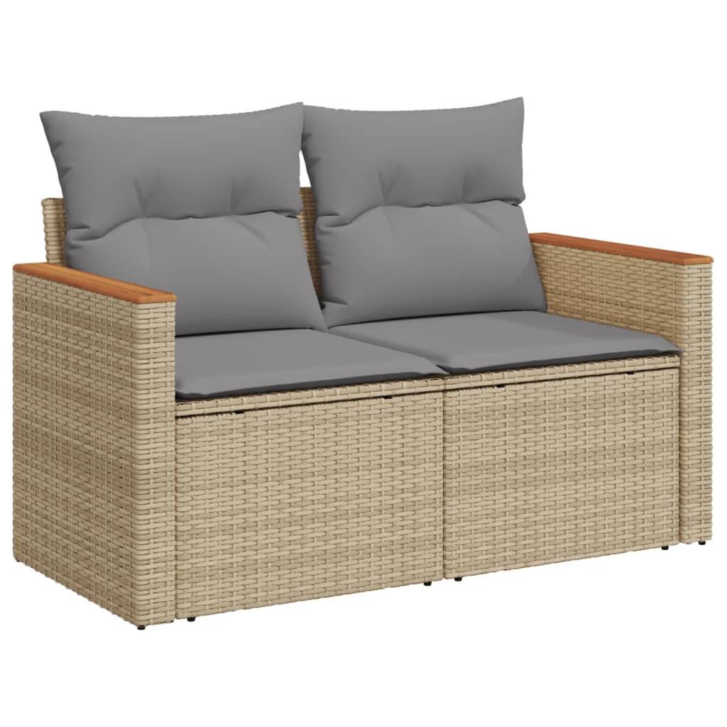 Vidaxl - Salon de jardin avec coussins 5pcs mélange beige résine tressée vidaXL 3225912 - Image 6