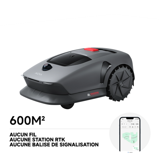 MOVA 600 Tondeuse Robot UltraView™, Cartographie 600 m², Évitement Intelligent, Multi-Zones, Contrôle via App - Image 1