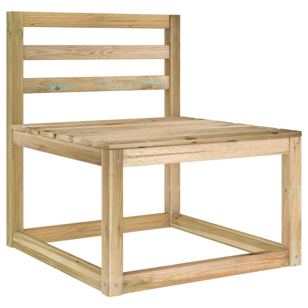 Helloshop26 - Salon de jardin meuble d'extérieur ensemble de mobilier 6 pièces bois de pin imprégné de vert - Image 4