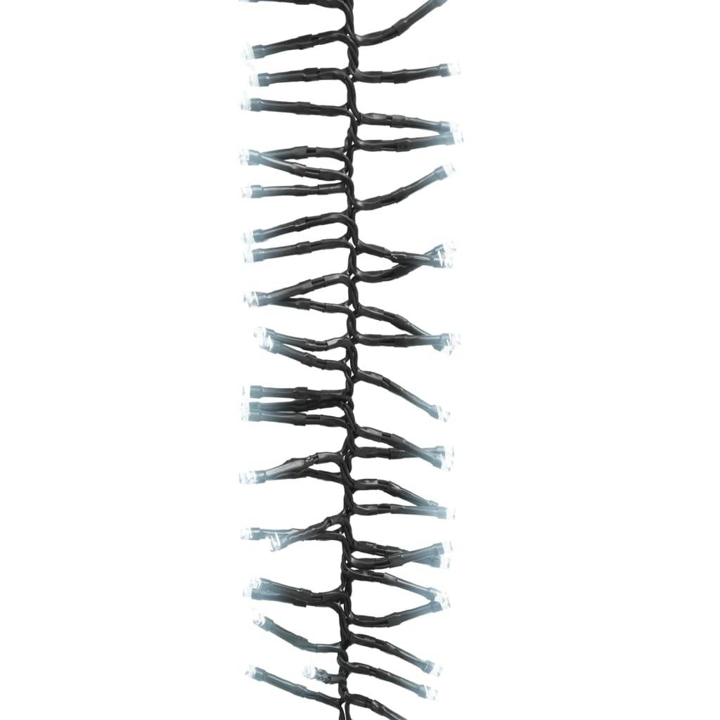 Guirlande LED Groupée PVC 8 Modes pour Fêtes Noël Jardin Blanc Froid 400 LED 7,4m – ComfortXL Outdoor Living - Image 3