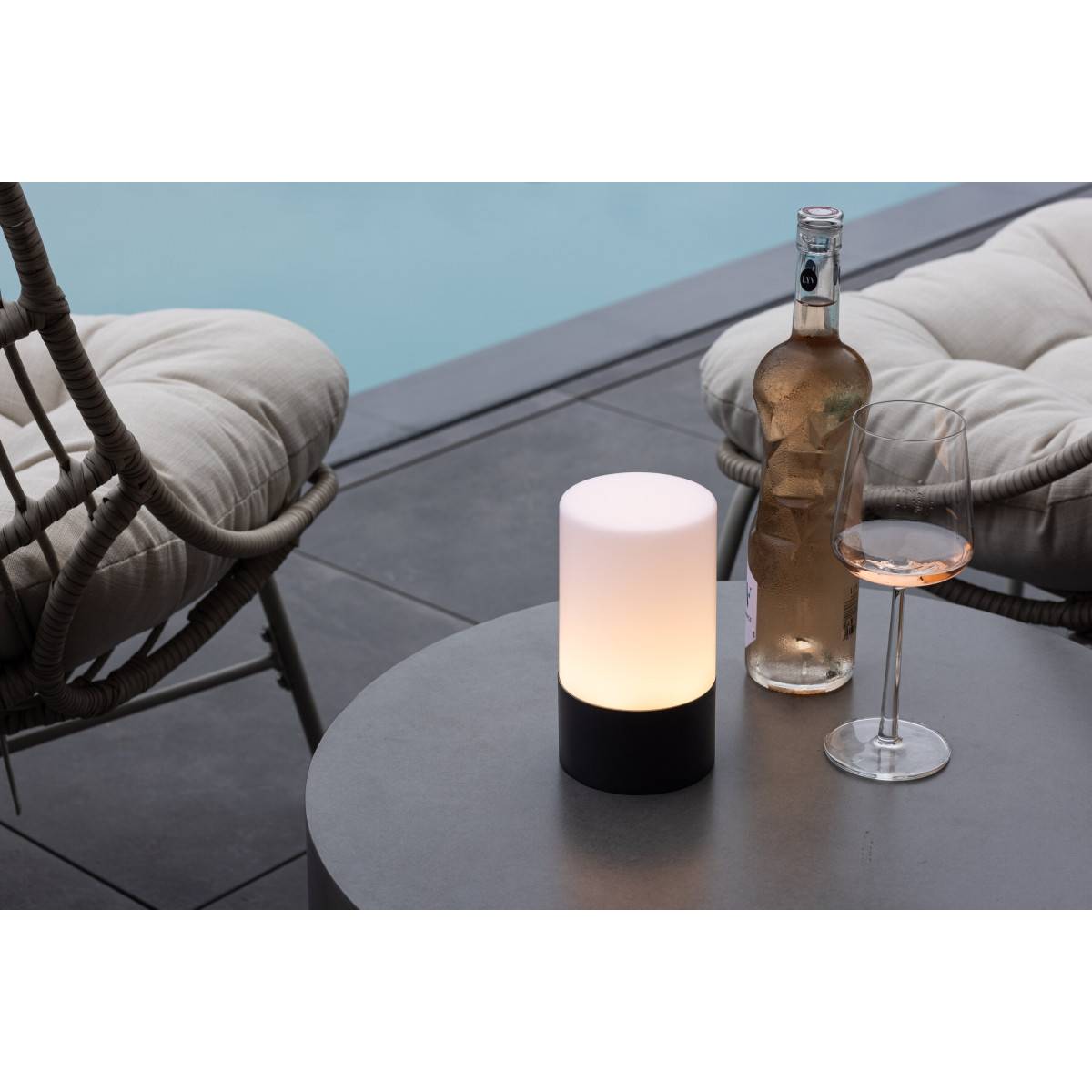 Lampe à Poser d'Extérieur LED "Tubu" 18cm Noir - Image 4