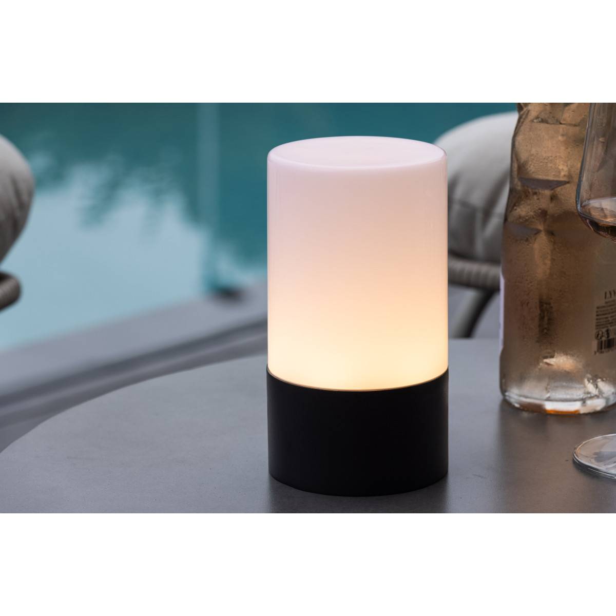 Lampe à Poser d'Extérieur LED "Tubu" 18cm Noir - Image 3