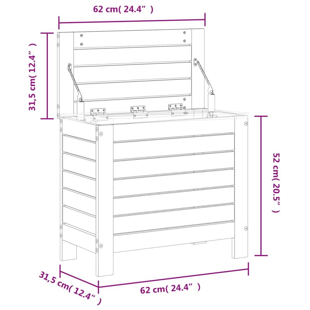 Vidaxl - Repose-pied de jardin 62x31,5x52 cm bois massif de douglas vidaXL 844891 - Image 3