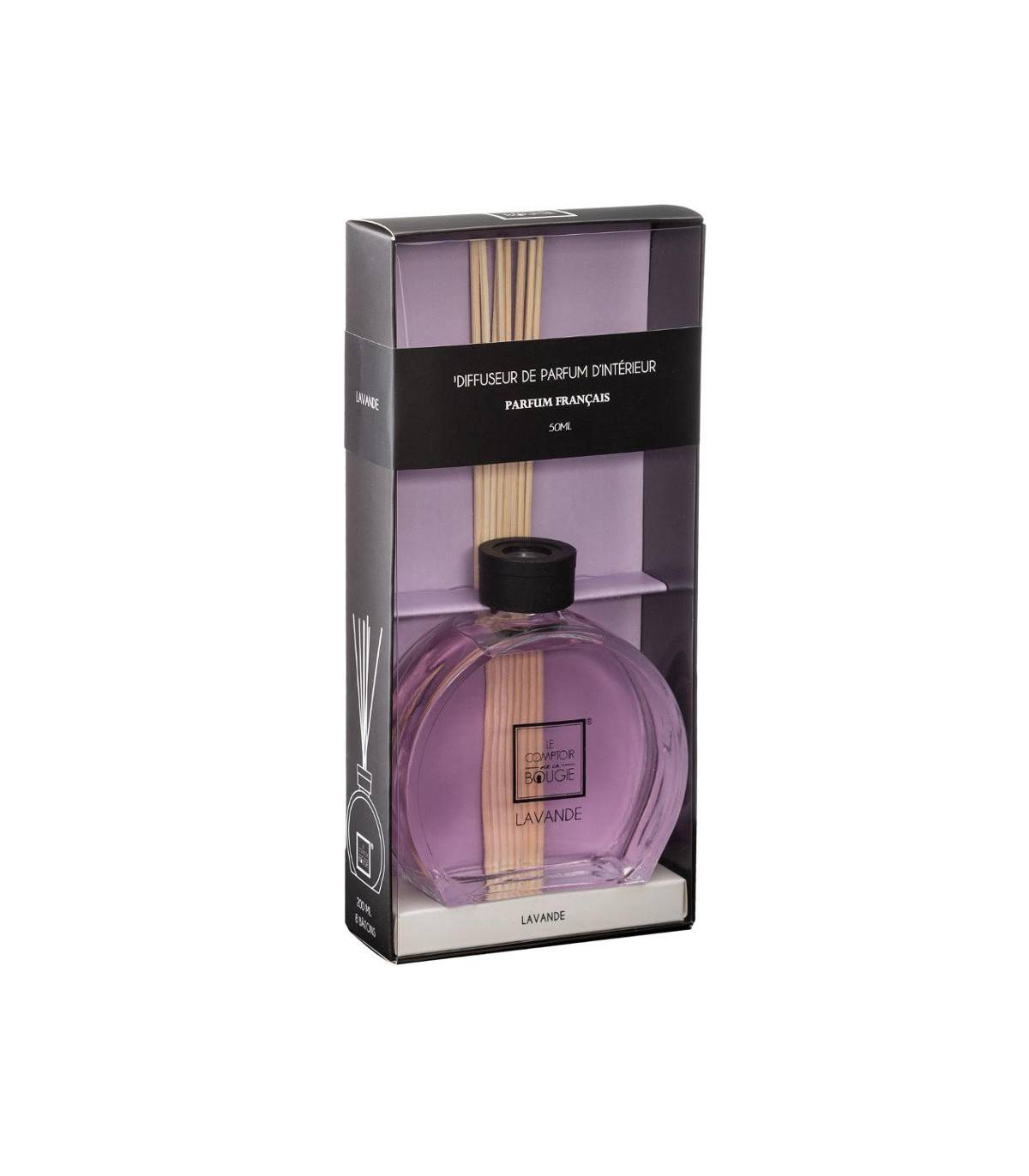 Diffuseur de parfum Lavande 50 ml avec 6 Bâtonnets - Image 2