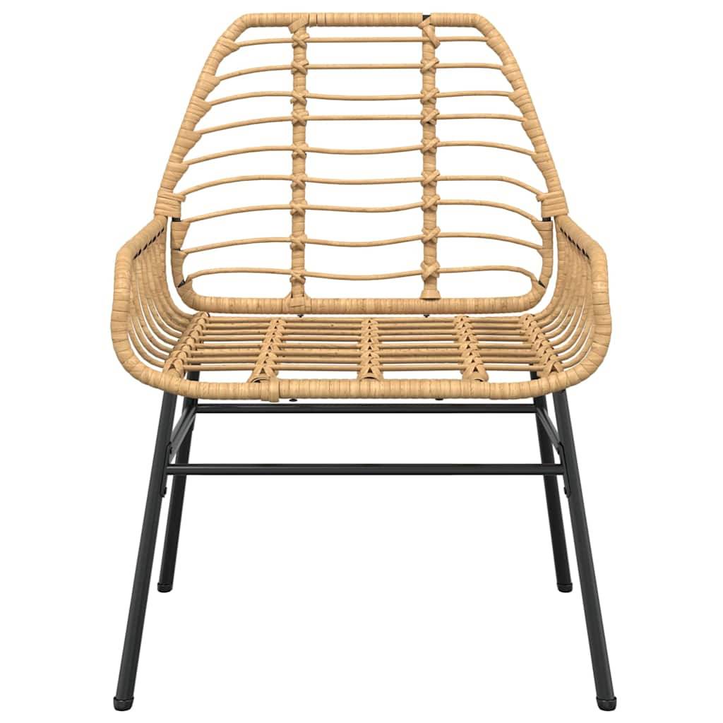 ComfortXL - Salon de Jardin 2 Personnes Résine Tressée Table Verre pour Repas Extérieur Marron – ComfortXL Outdoor Living - Image 5
