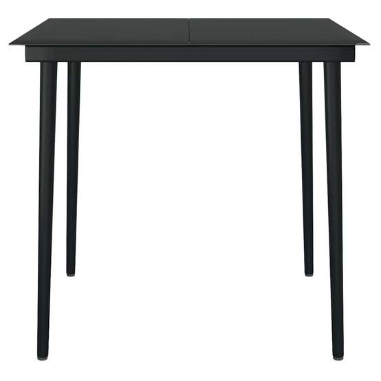 ComfortXL - Salon de Jardin 2 Personnes Résine Tressée Table Verre pour Repas Extérieur Marron – ComfortXL Outdoor Living - Image 8
