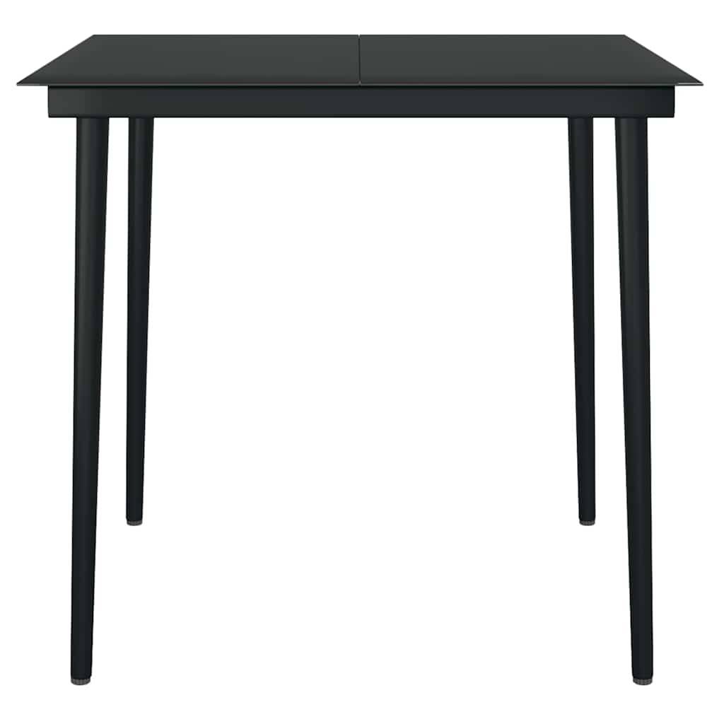ComfortXL - Salon de Jardin 2 Personnes Résine Tressée Table Verre pour Repas Extérieur Marron – ComfortXL Outdoor Living - Image 8
