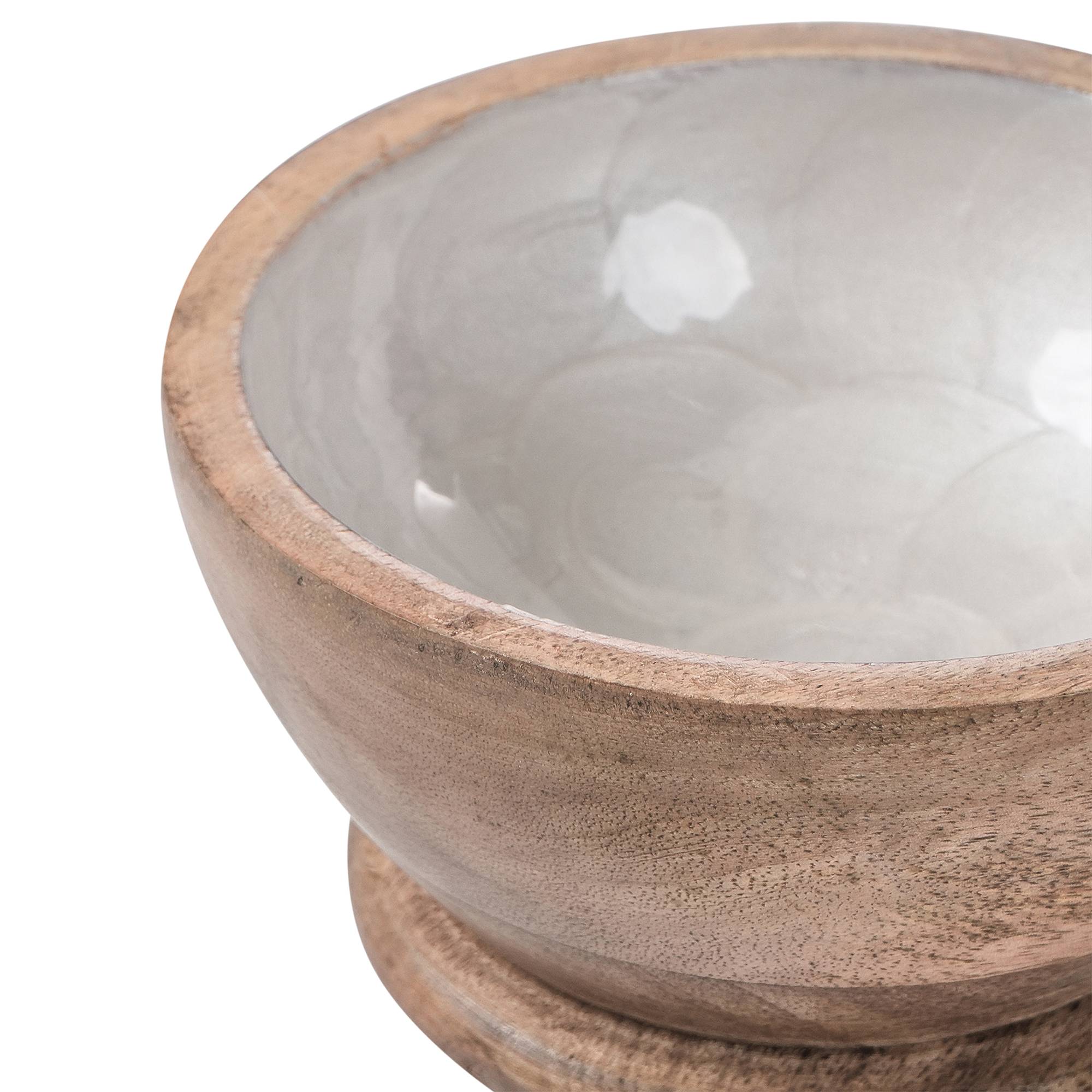 Beliani - Service de table Manguier Marron/blanc QENA - 12x12x7- Beliani - Image 6
