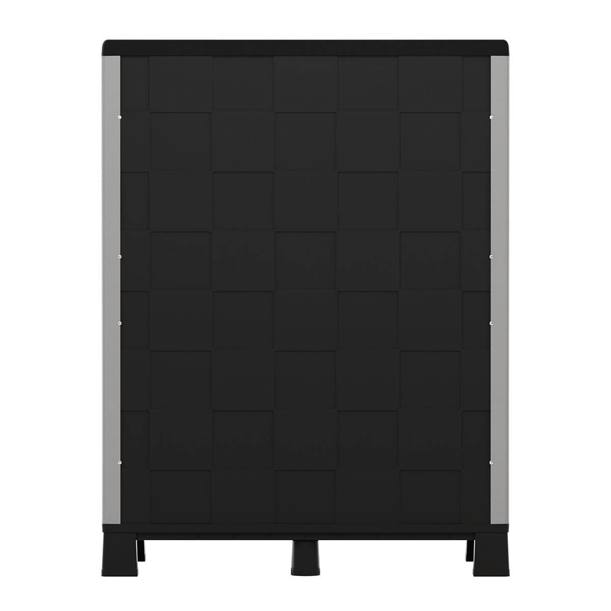 Armoire de rangement 2 portes Gris 68x37x90cm - Meuble de rangement Garage Maison Terrasse - Image 8