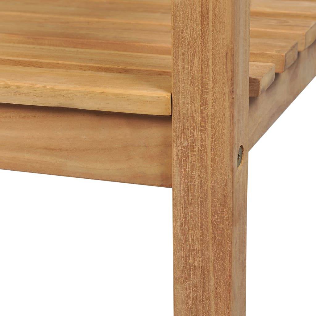 ComfortXL - Grand banc de jardin bois teck massif aménagement maison campagne 228 cm brun - ComfortXL Outdoor Living - Image 5