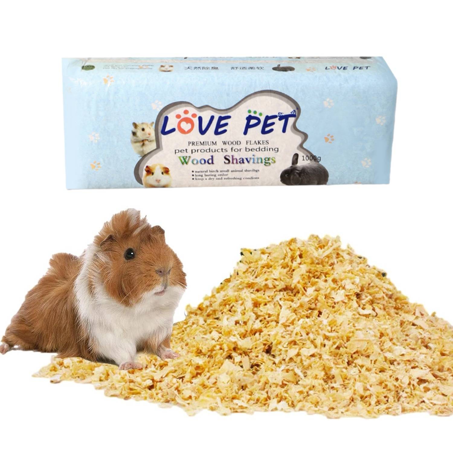 DtopbuyAge - Copeaux de bois 1000g pour hamster et lapin - Literie safe DtopbuyAge - Image 1