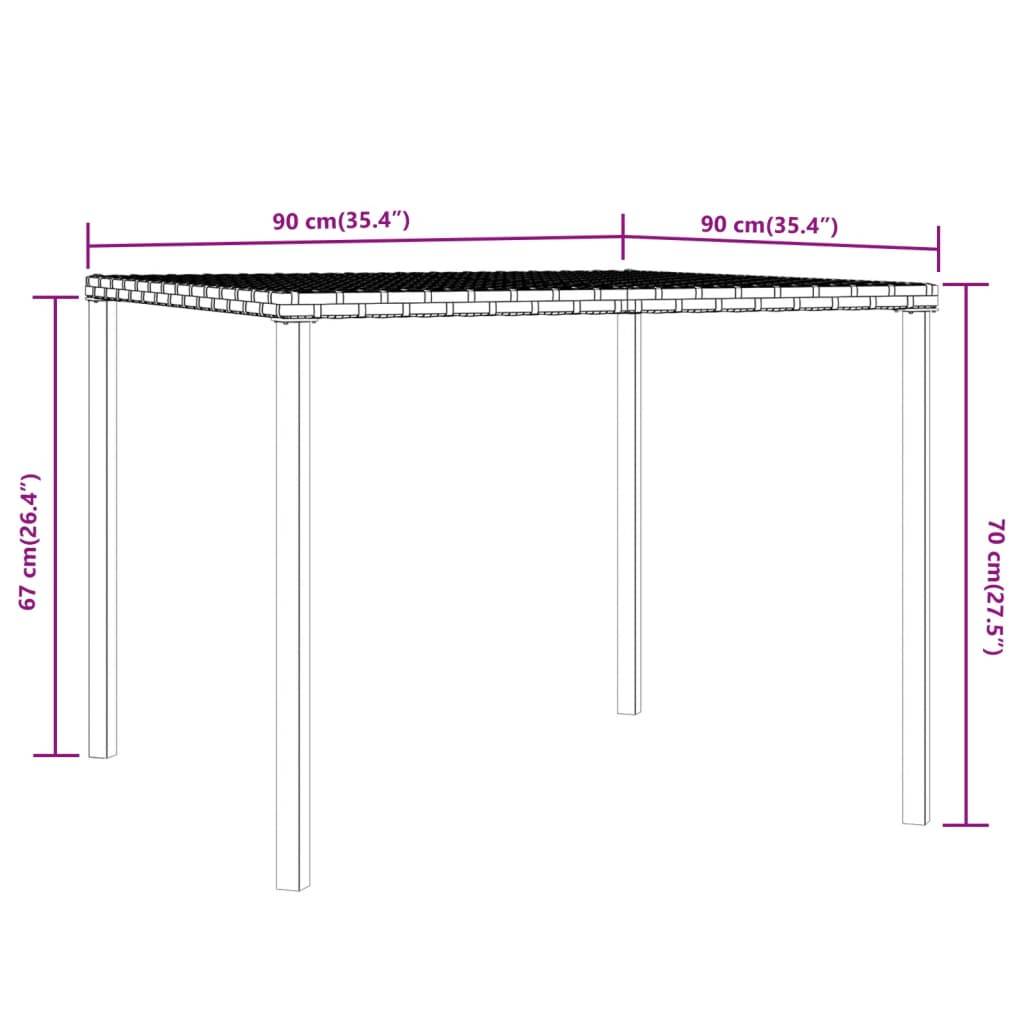 Maison Chic - Ensemble de 2 pcs table de jardin et chaises avec coussins - mobilier de jardin gris rotin-JU2591 - Image 9
