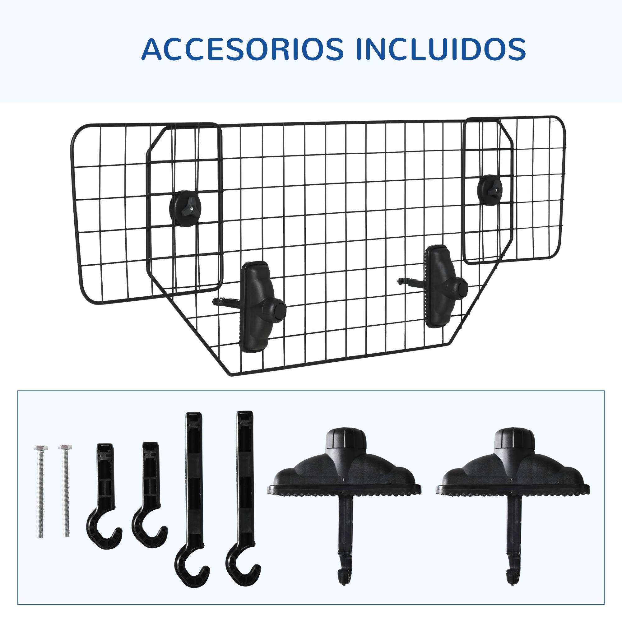 Barrière de Sécurité Universelle pour Chien en Voiture, Métal Extensible pour Sièges Arrière et Coffre, 90–120 x 40,5 cm, Noir - Image 10