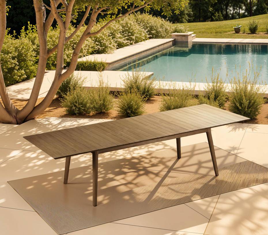 Ensemble table et chaises de jardin  6 places  teck  TRIPOLINADO - Image 5