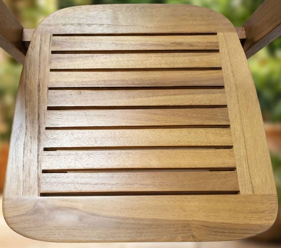 Ensemble table et chaises de jardin  6 places  teck  TRIPOLINADO - Image 3