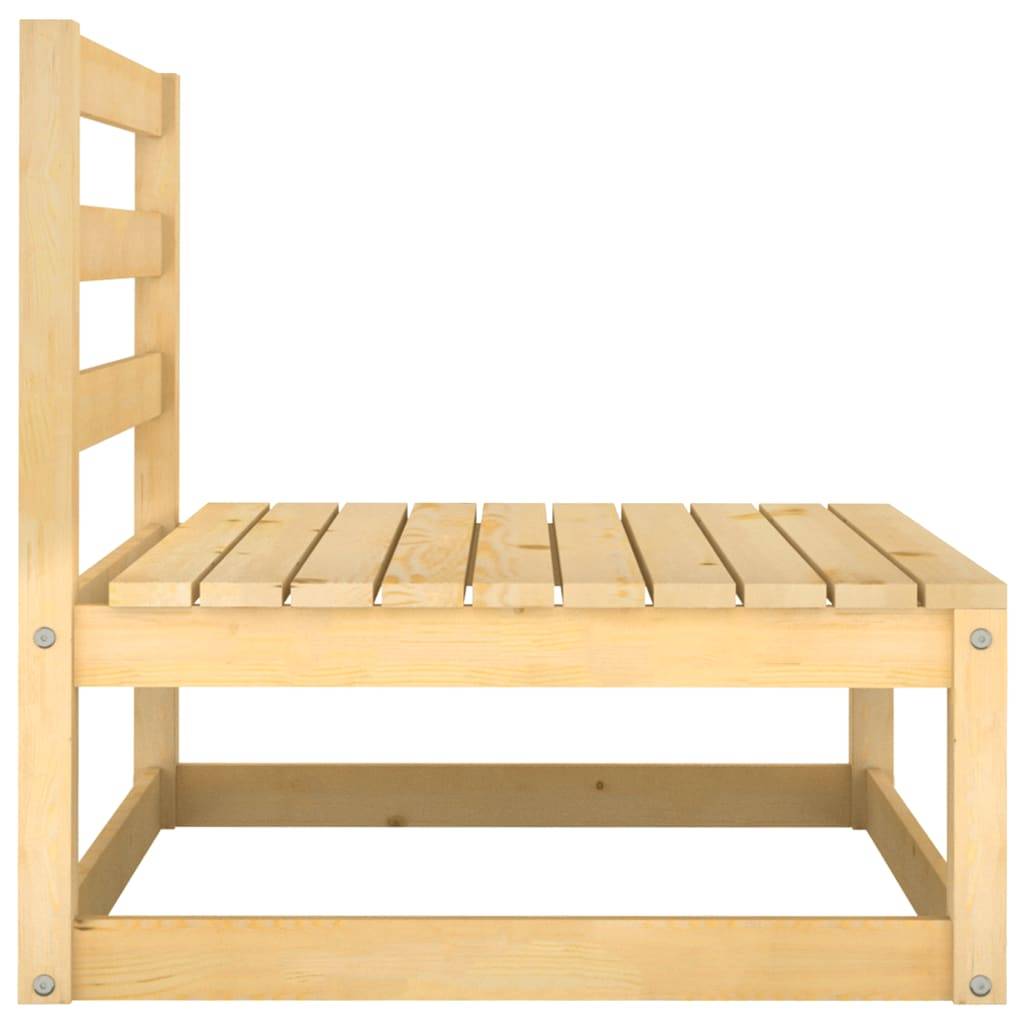 Helloshop26 - Salon de jardin meuble d'extérieur ensemble de mobilier 3 pièces bois de pin massif - Image 7