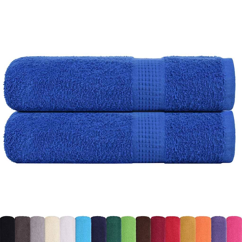 Serviettes de douche FROGN 2 pcs bleu 70x140 cm 360 g/m² Maison Chic - Image 1