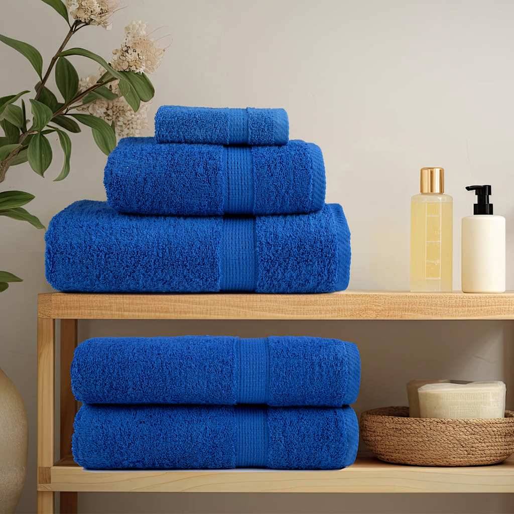 Serviettes de douche FROGN 2 pcs bleu 70x140 cm 360 g/m² Maison Chic - Image 3