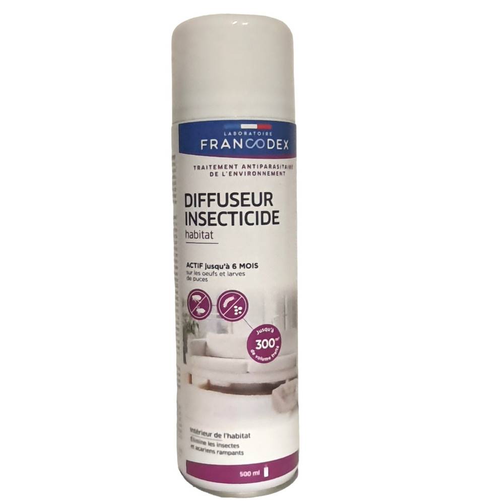 Francodex - Francodex - Diffuseur antiparasitaire habitat 500 ml (130m²)traitement de l'environnement - Image 2