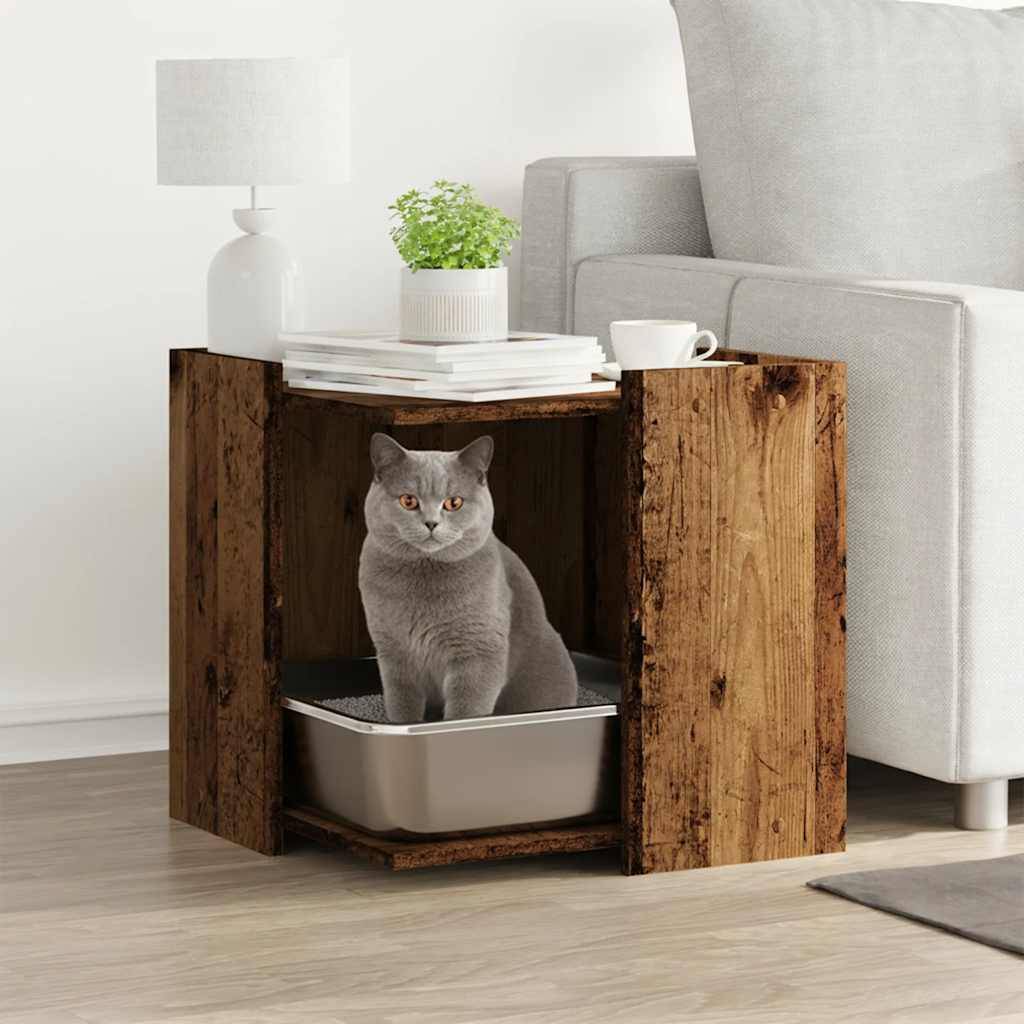 Prolenta Premium - Meuble à litière pour chat bois marron 53 x 53 x 51 cm - Prolenta premium p345.9 - Image 2