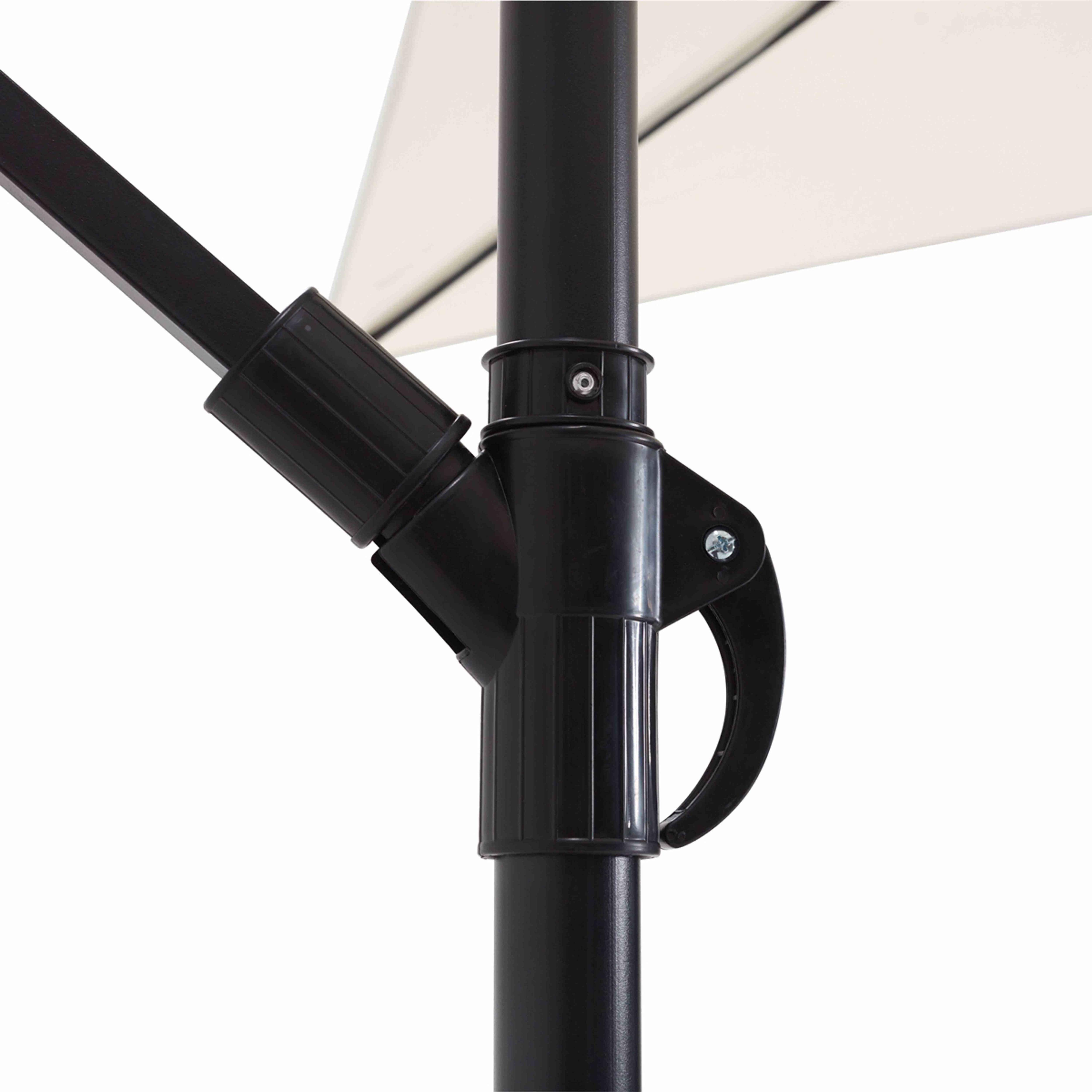 Oviala - Parasol déporté  3x3m acier écru Genova - Oviala - Image 5