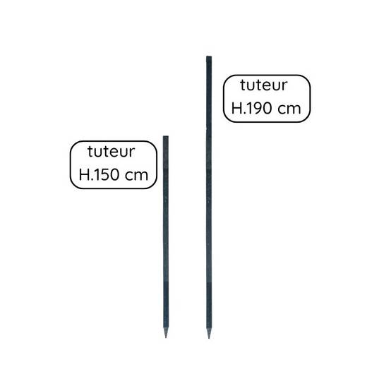 Tuteur tomates (lot de 8) - Gris anthracite 190 cm - Jardinex - Image 8