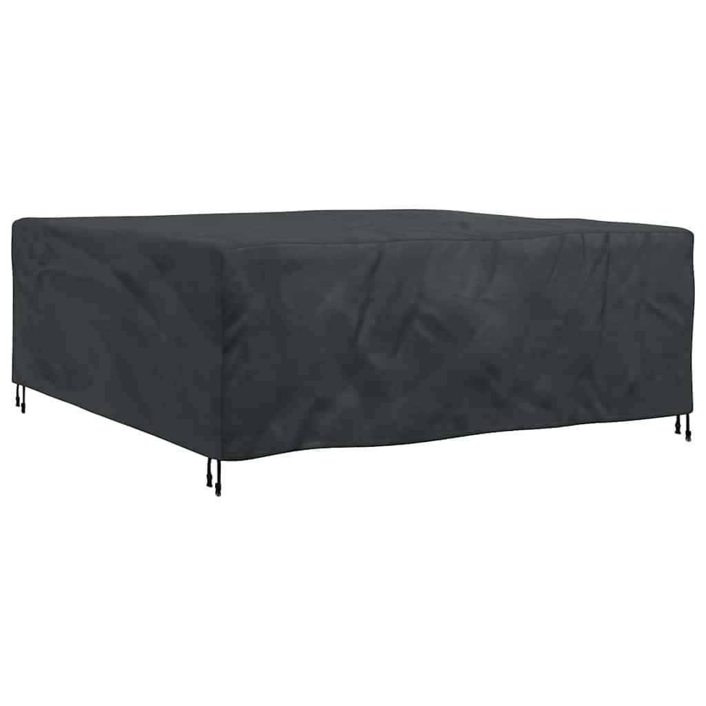 ComfortXL - Bâche de protection carrée Tissu Oxford 420D Anti-UV pour Grand Salon de Jardin Noir 200x200x90 cm – ComfortXL Outdoor Living - Image 2