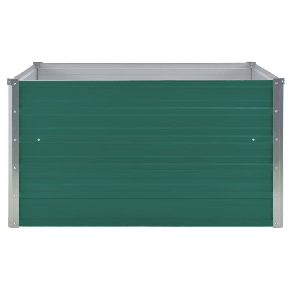 Vidaxl - Jardinière 100 x 100 x 45 cm Acier galvanisé Vert vidaXL 47025 - Image 6